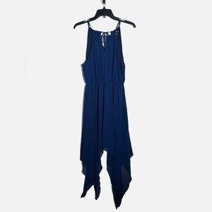 My Michelle Blue High Low Flowy Dress